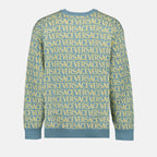 니트웨어 Pull Versace Allover Versace 파란색 Homme