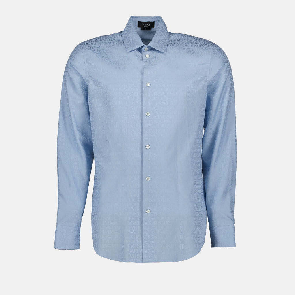 Hemden Chemise Versace Allover Versace Blau Homme
