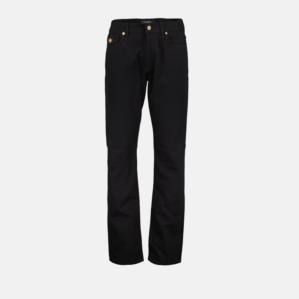 Pantalons Jean slim La Medusa Versace Noir Homme