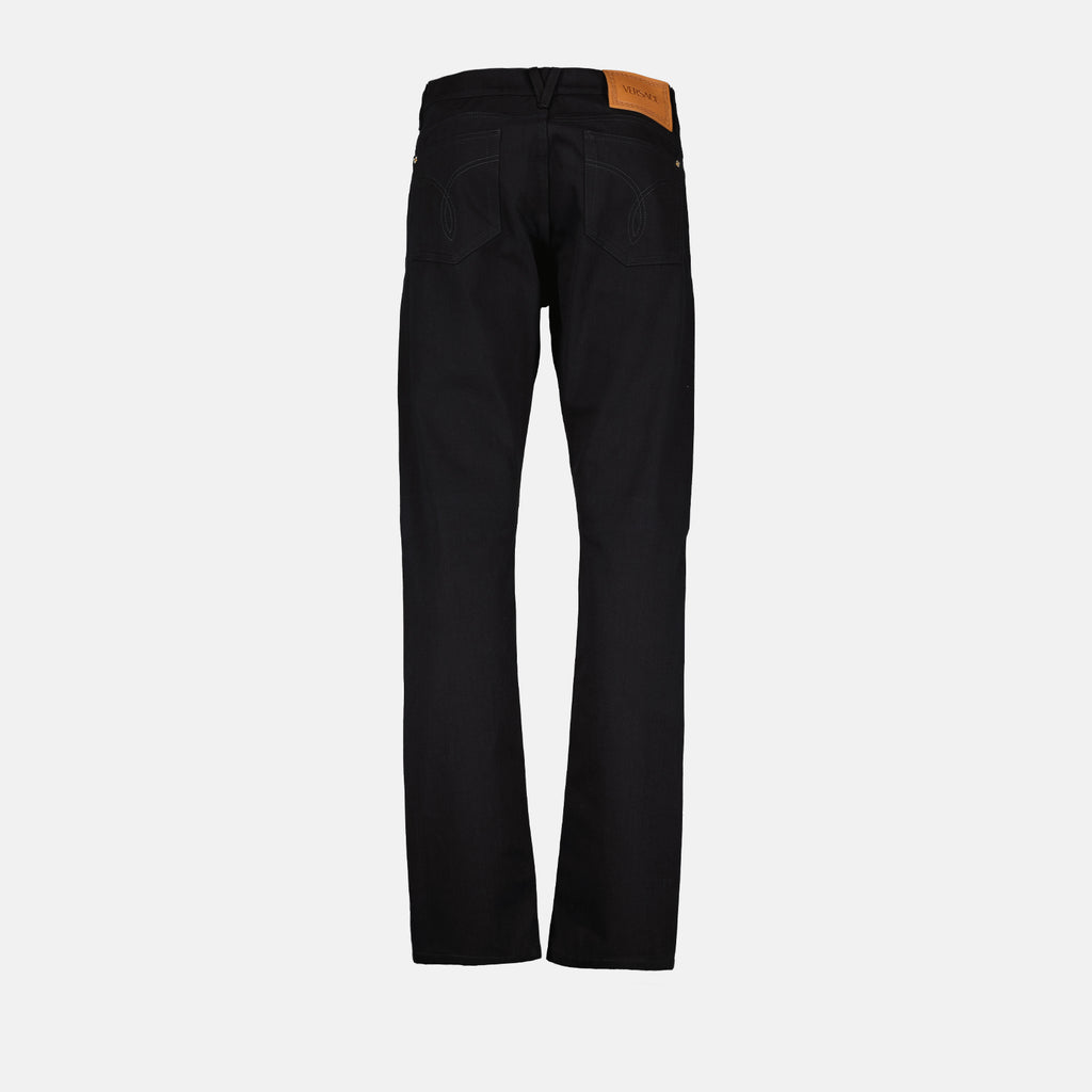 Pantalons Jean slim La Medusa Versace Noir Homme