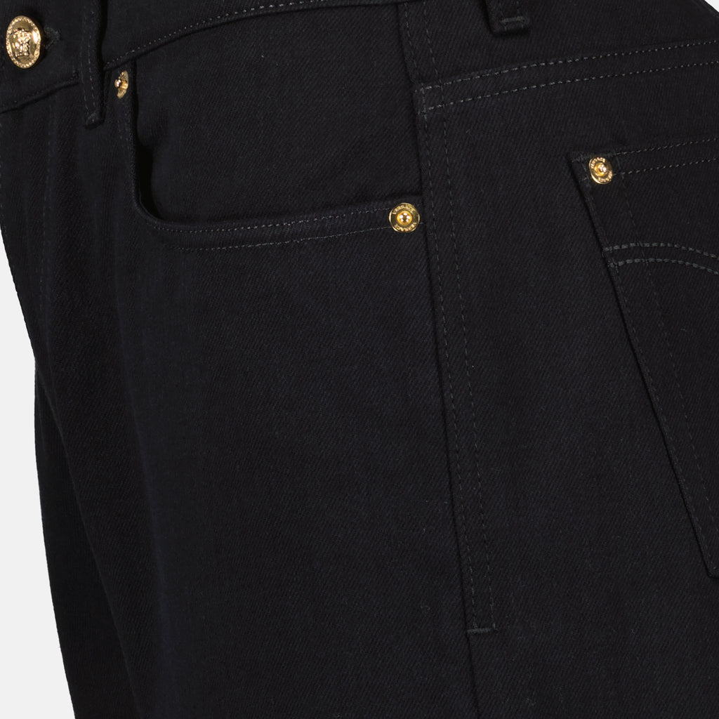 Pantalons Jean slim La Medusa Versace Noir Homme