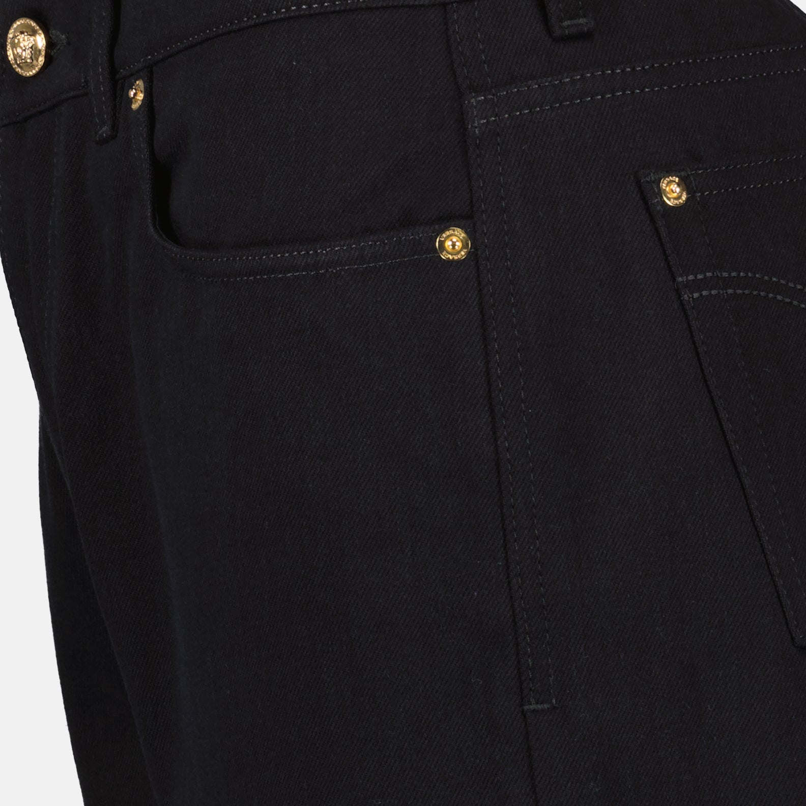 Pantalons Jean slim La Medusa Versace Noir Homme