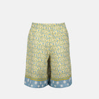 Shorts Short de bain allover Polka Dot Versace Jaune Homme