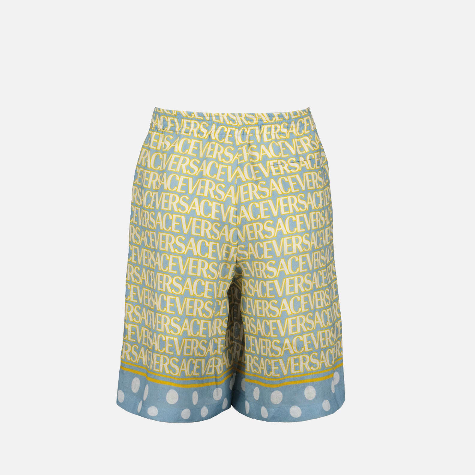 Shorts Short de bain allover Polka Dot Versace Jaune Homme