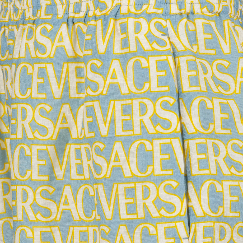 Shorts Short de bain allover Polka Dot Versace Jaune Homme