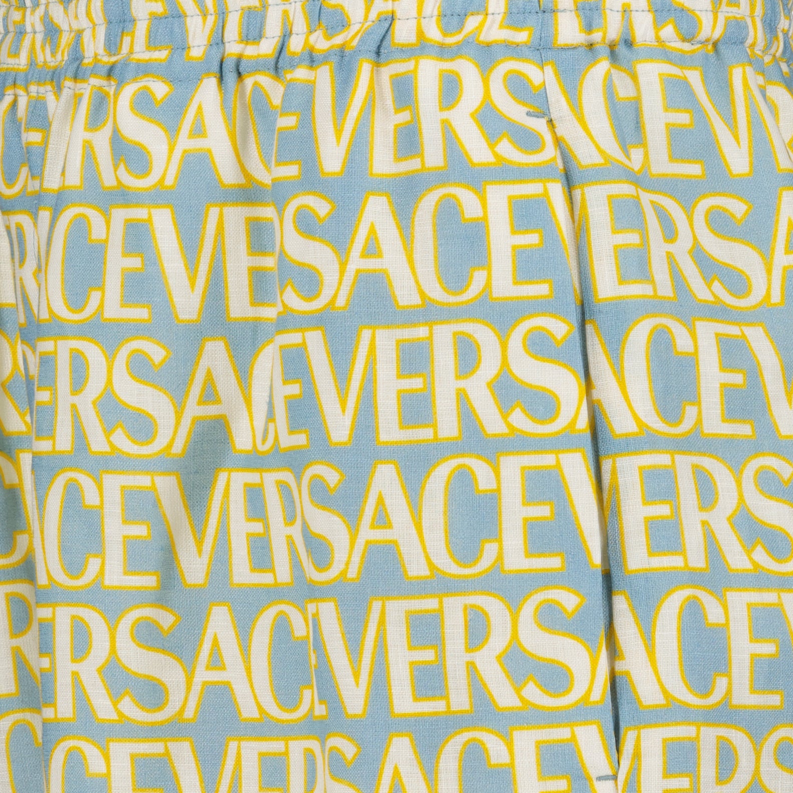 Shorts Short de bain allover Polka Dot Versace Jaune Homme