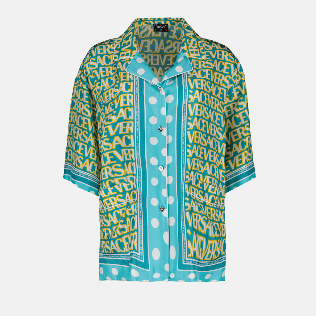 Camisas Chemise en soie Versace Azul Femme