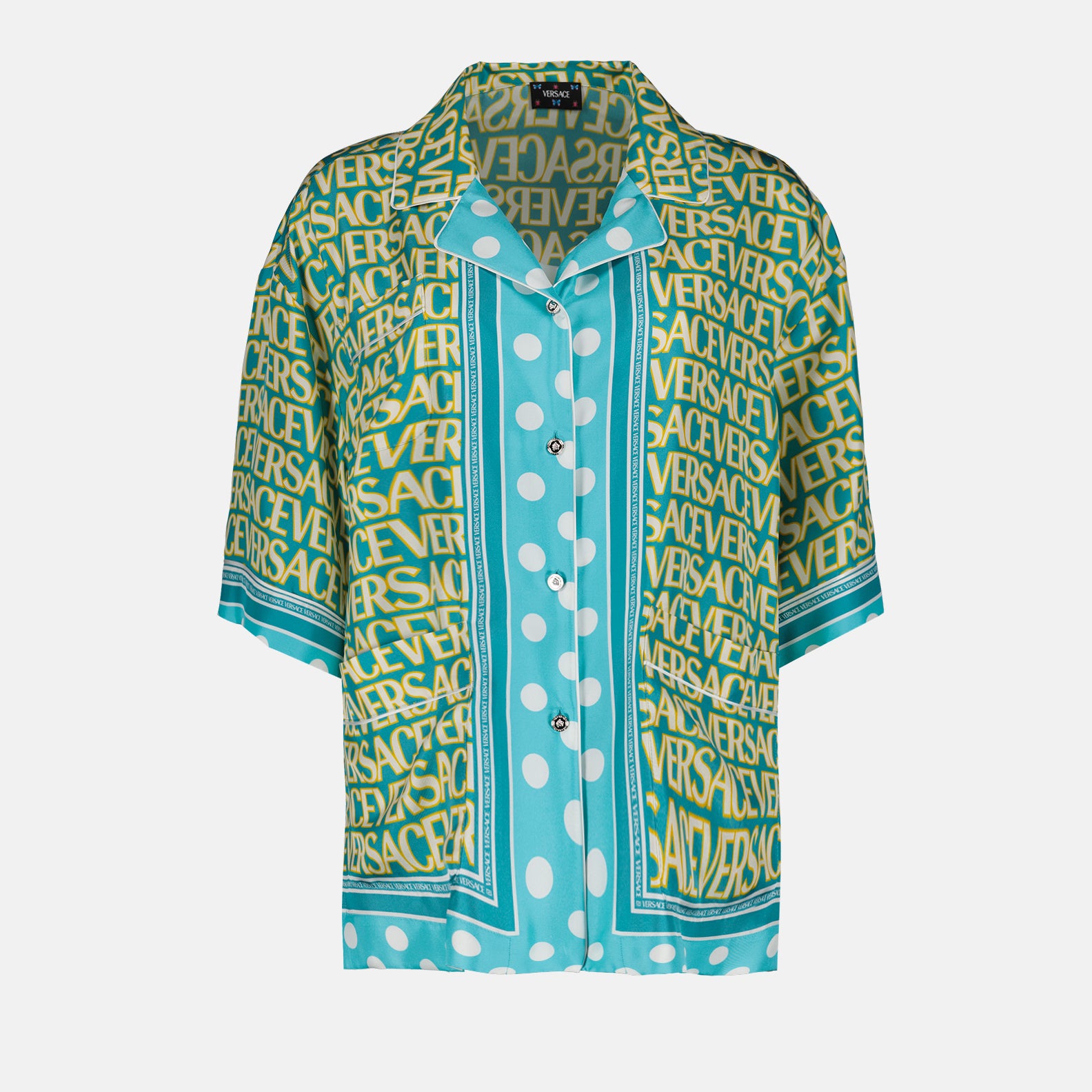 Camisas Chemise en soie Versace Azul Femme