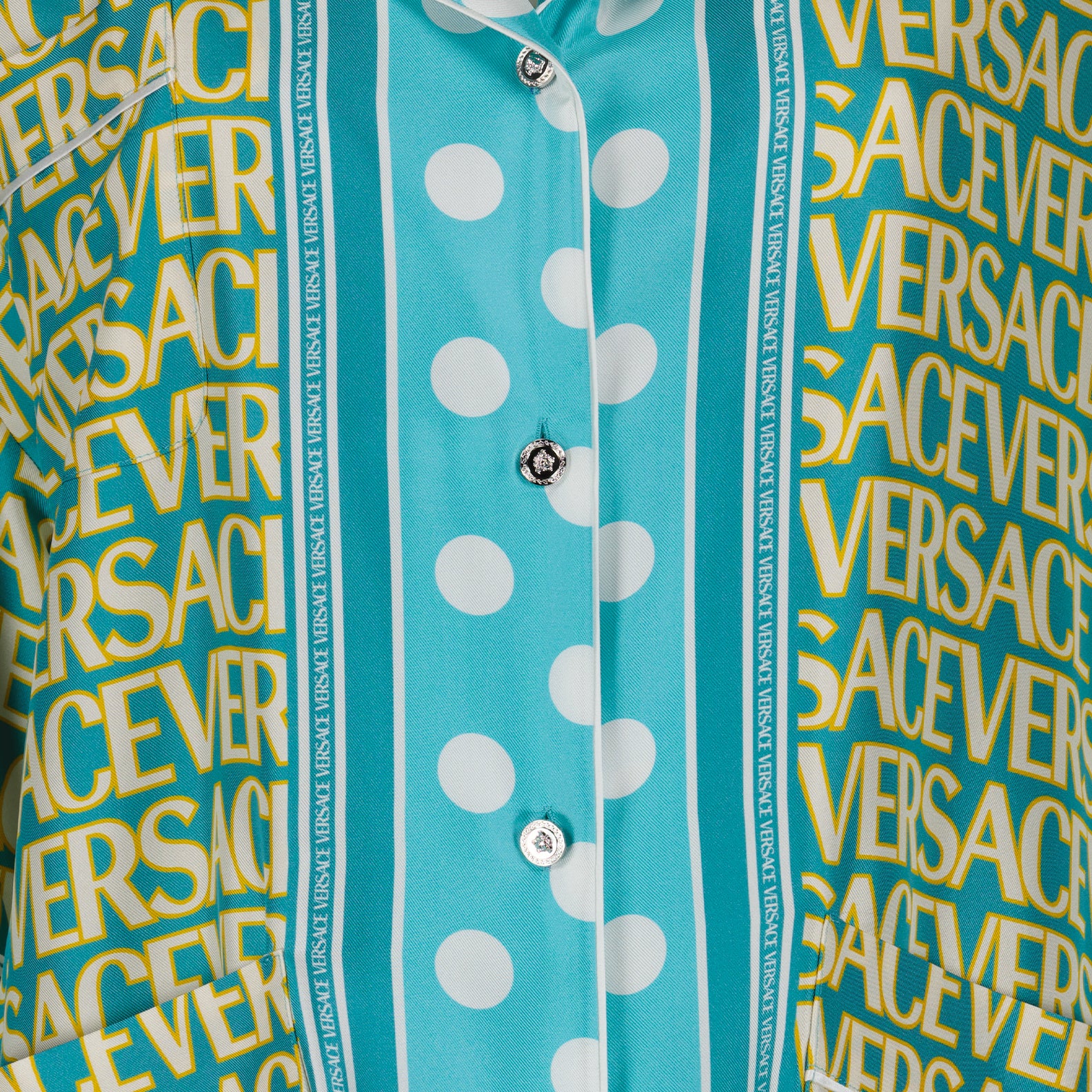 Camisas Chemise en soie Versace Azul Femme