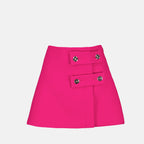 Jupes Jupe mini en cergé Versace Rose Femme
