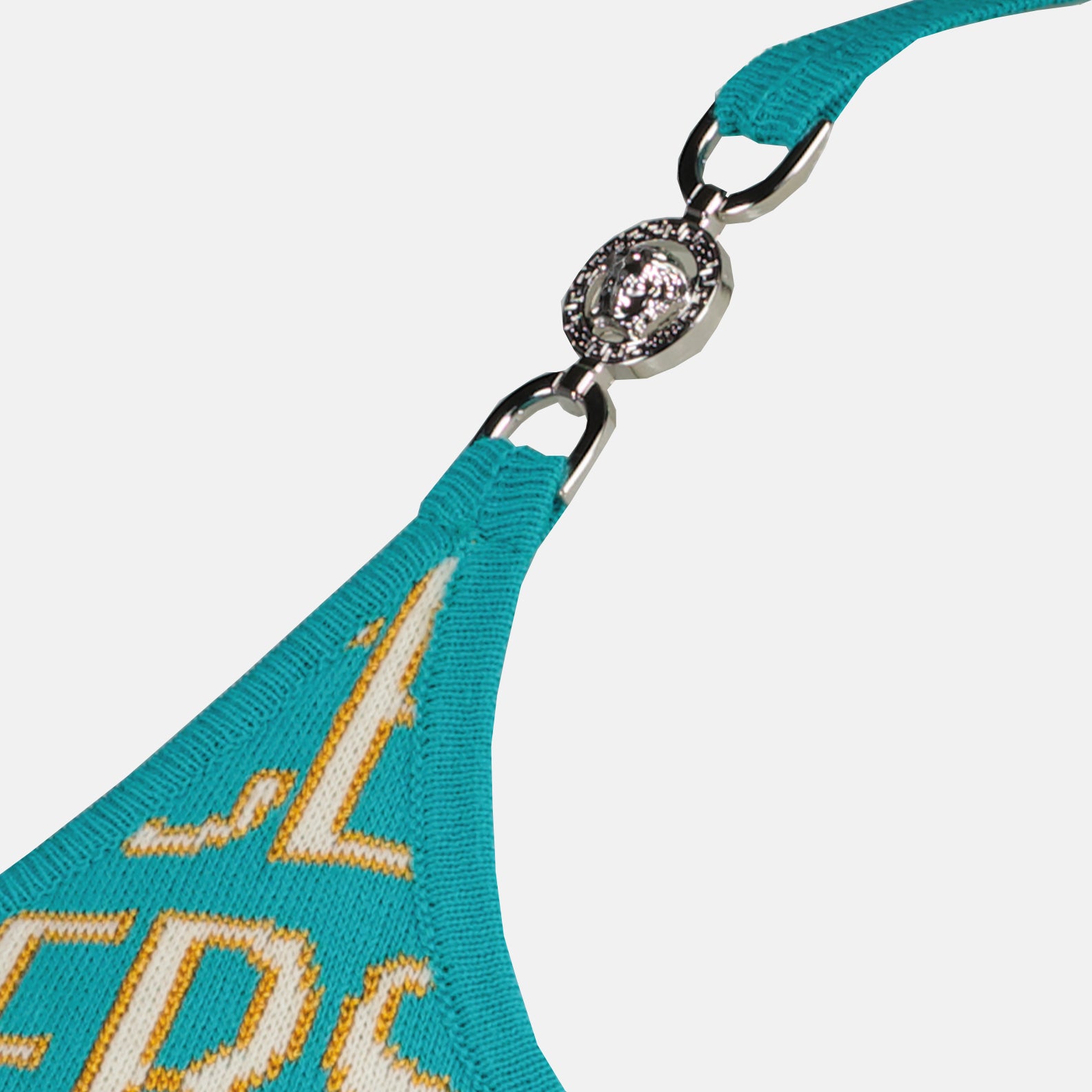 Tops Crop top Versace Allover en maille Versace Azul Femme