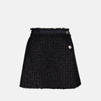 Jupes Jupe mini Versace Noir Femme