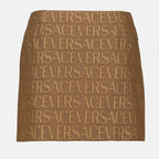 Jupes Mini-jupe monogrammée Versace Marron Femme