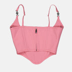 Tops Top corset Versace Allover Versace Rosa Femme