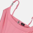 Tops Top corset Versace Allover Versace Rosa Femme