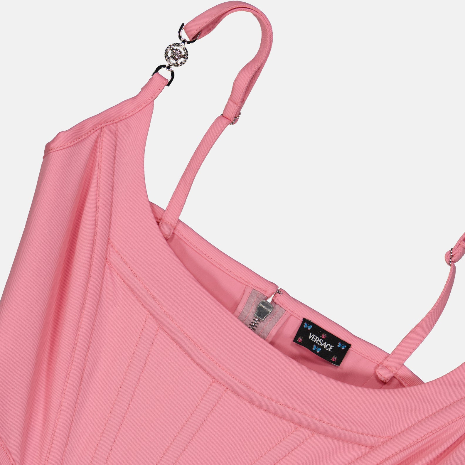 Tops Top corset Versace Allover Versace Rosa Femme