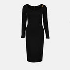 Kleider Robe longue Versace Schwarz Femme