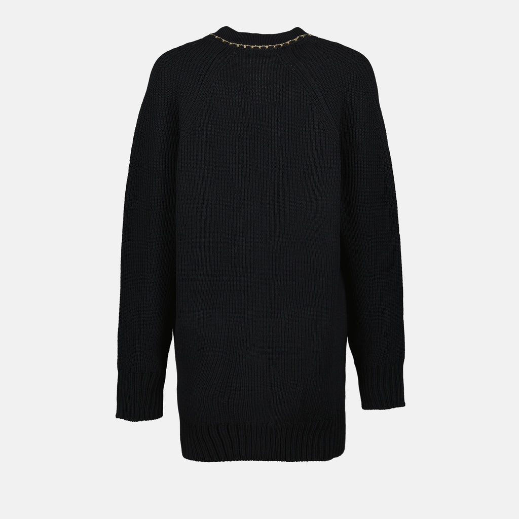 Maille Cardigan long Medusa Versace Noir Femme