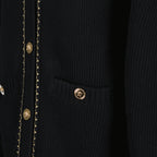 Maille Cardigan long Medusa Versace Noir Femme