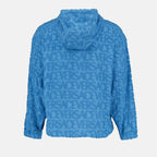 Felpe Sweatshirt Versace Allover en éponge Versace Blu Homme
