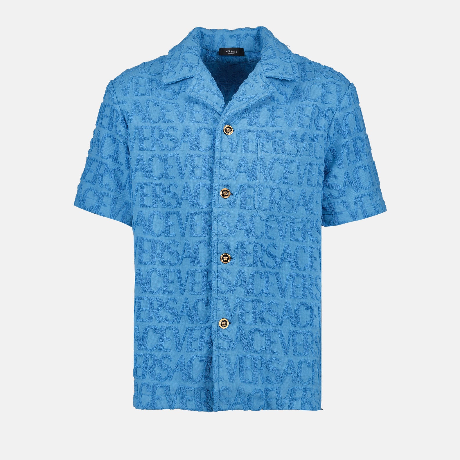 Hemden Chemise monogrammée Versace Blau Homme