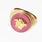 Bijoux Bague Medusa Biggie Versace Rose Femme