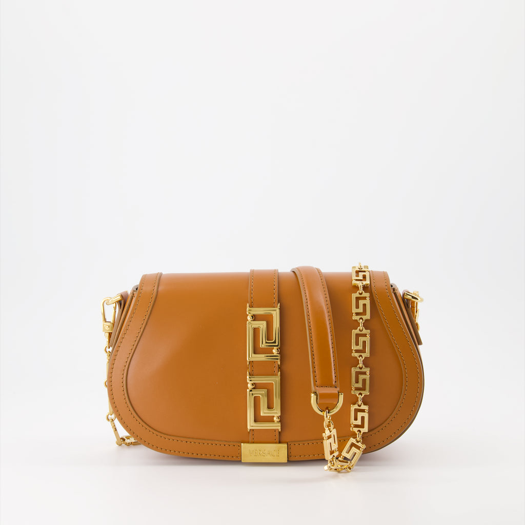 Bolsos de mano y al hombro Sac Greca Goddess Versace Marrón Femme