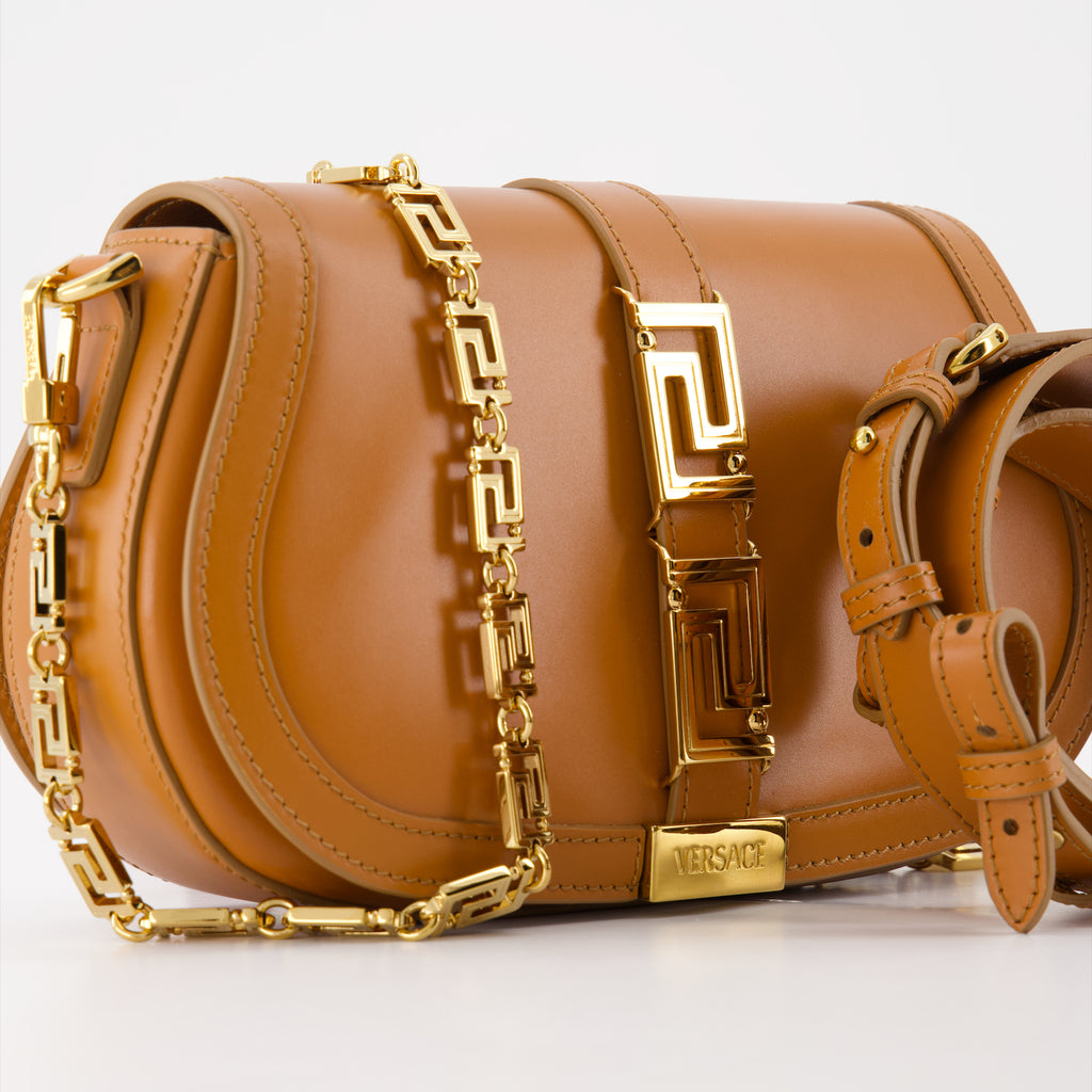 Bolsos de mano y al hombro Sac Greca Goddess Versace Marrón Femme