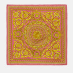 Écharpes, foulards et gants Carré de soie Barocco Versace Rose Femme