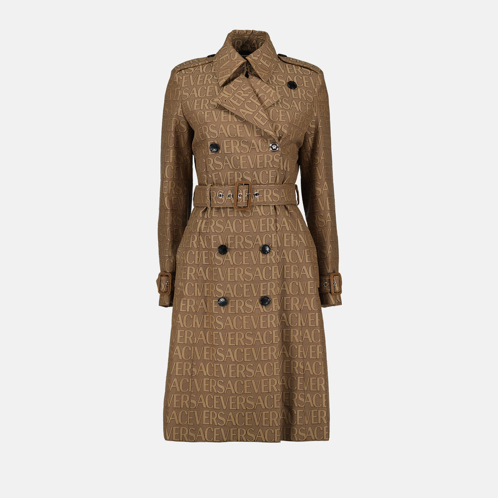 코트 Trench-coat monogrammé Versace 갈색 Femme