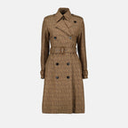 코트 Trench-coat monogrammé Versace 갈색 Femme