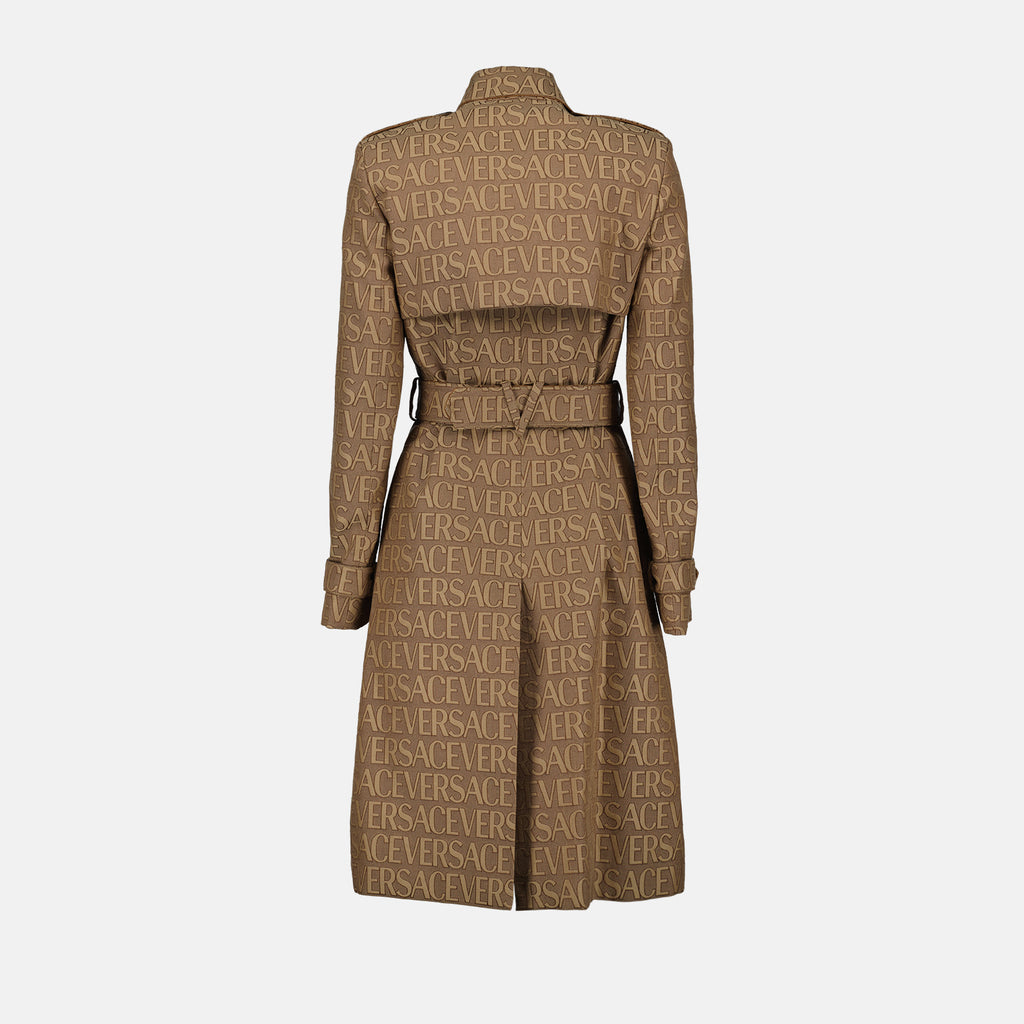 코트 Trench-coat monogrammé Versace 갈색 Femme