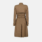 코트 Trench-coat monogrammé Versace 갈색 Femme