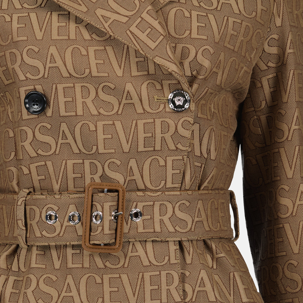 코트 Trench-coat monogrammé Versace 갈색 Femme