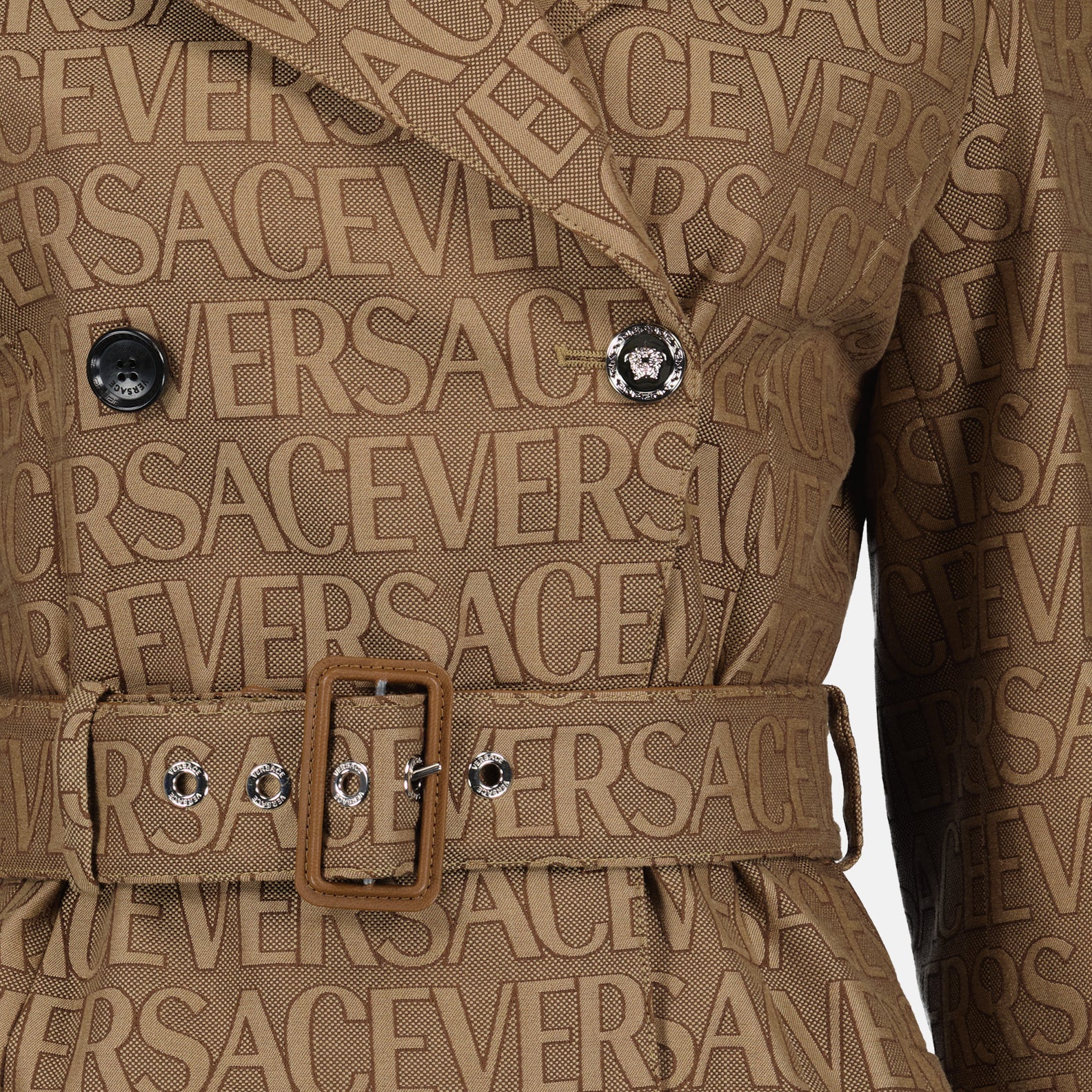 코트 Trench-coat monogrammé Versace 갈색 Femme