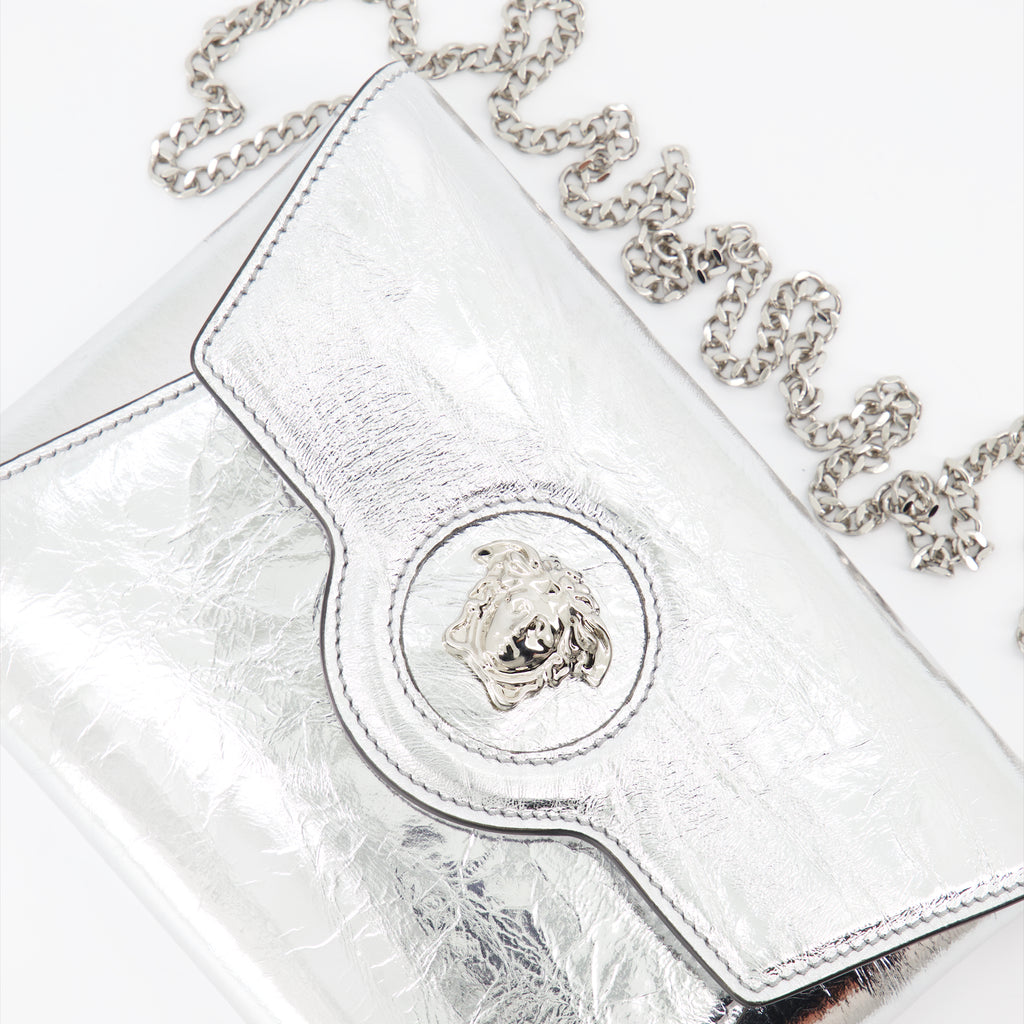 Bolsitas Pochette La Medusa Versace Plata Femme