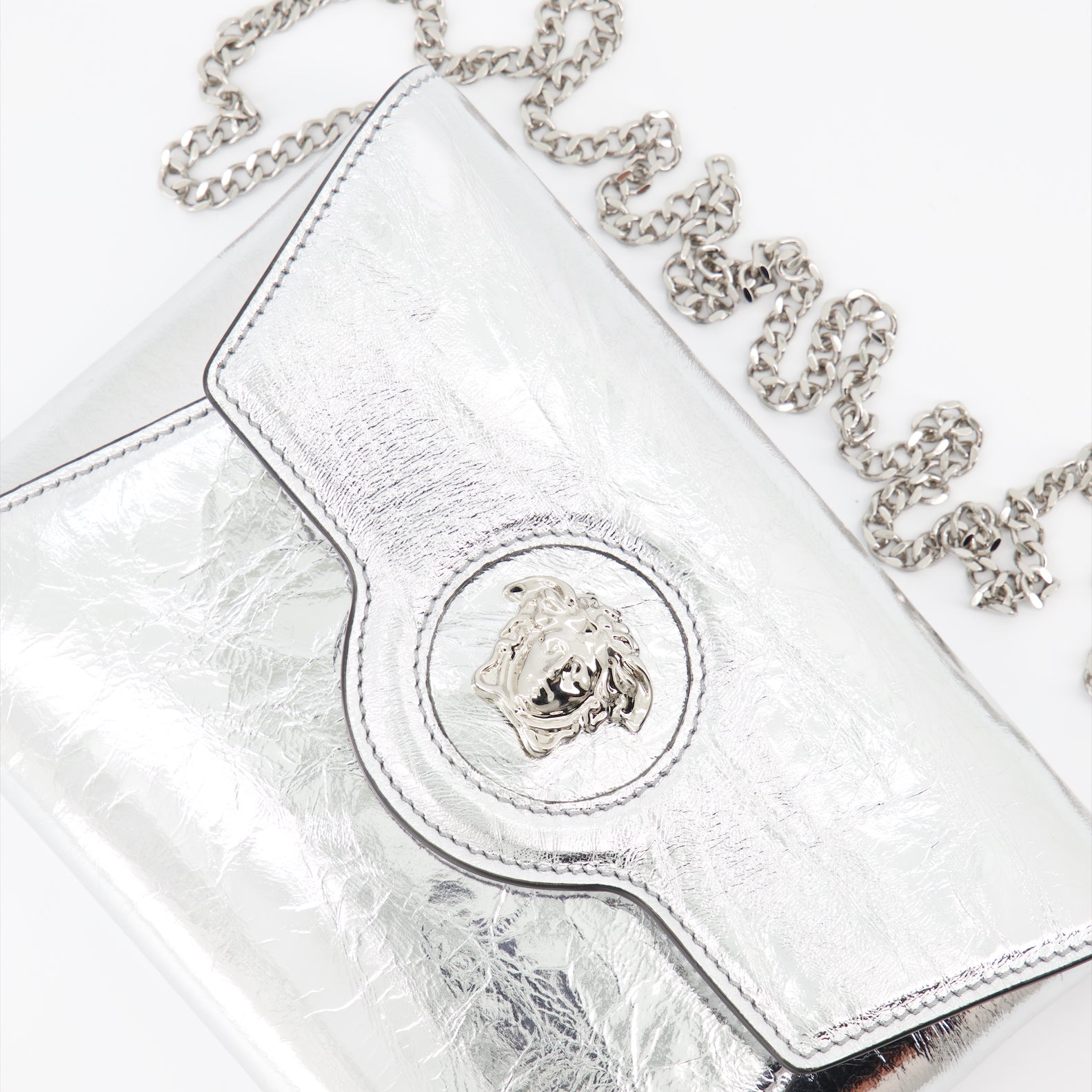Bolsitas Pochette La Medusa Versace Plata Femme