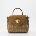 Sacs à main et épaule Sac mini Versace Allover La Medusa Versace Marron Femme
