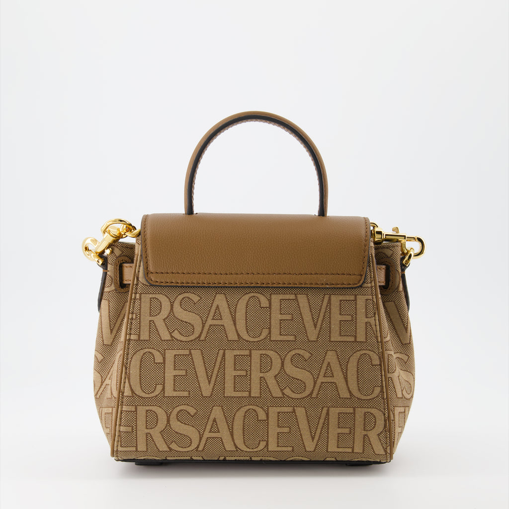 Sacs à main et épaule Sac mini Versace Allover La Medusa Versace Marron Femme