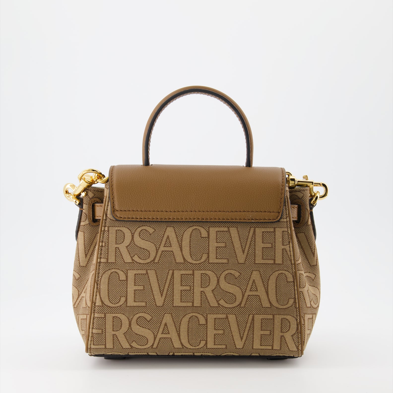 Sacs à main et épaule Sac mini Versace Allover La Medusa Versace Marron Femme