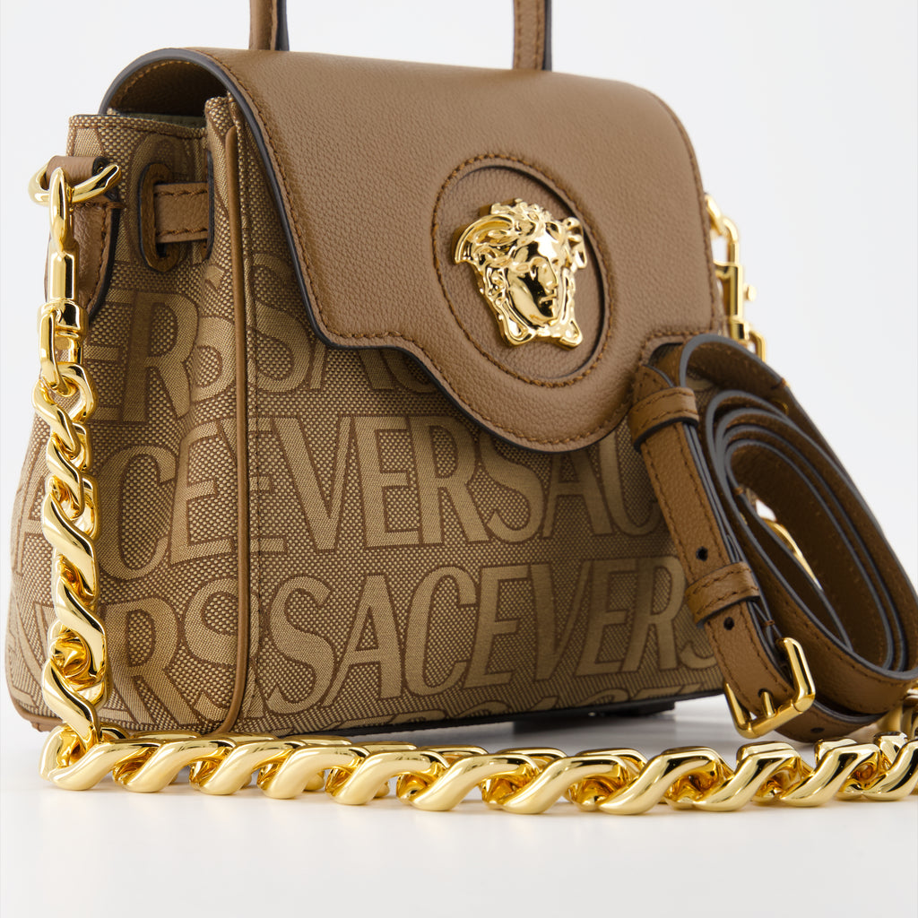 Sacs à main et épaule Sac mini Versace Allover La Medusa Versace Marron Femme