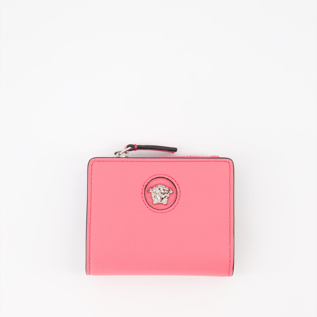 Kleine lederwaren Portefeuille La Medusa Versace Rosa Femme