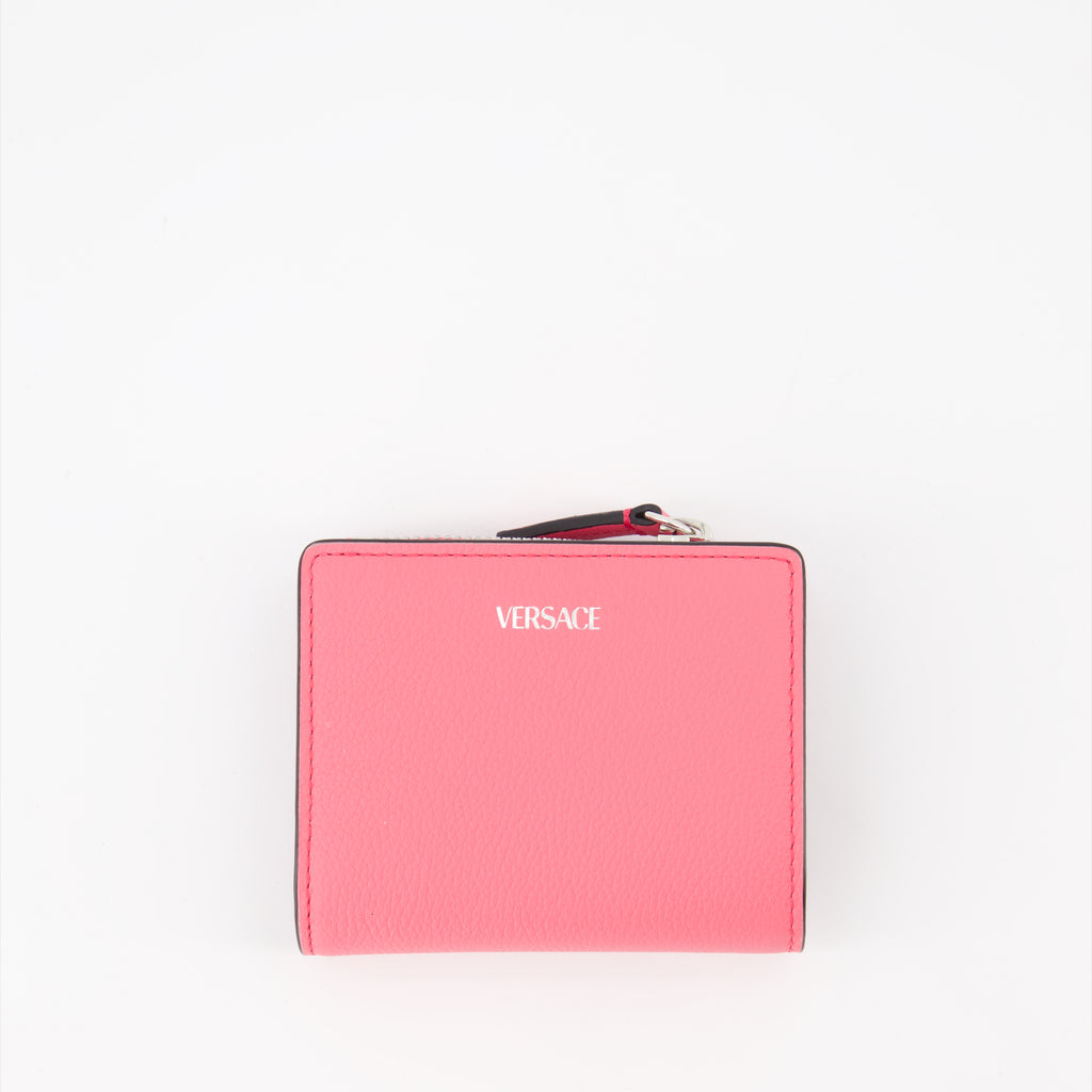 Kleine lederwaren Portefeuille La Medusa Versace Rosa Femme
