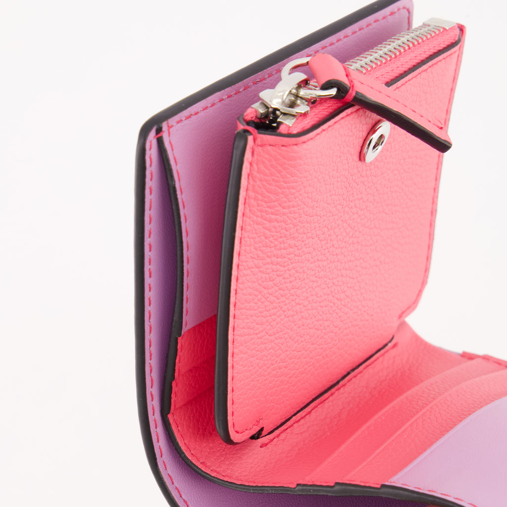 Kleine lederwaren Portefeuille La Medusa Versace Rosa Femme