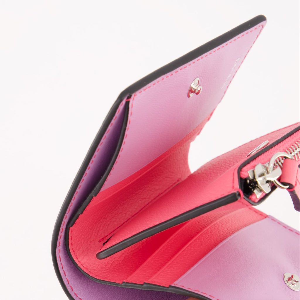Kleine lederwaren Portefeuille La Medusa Versace Rosa Femme