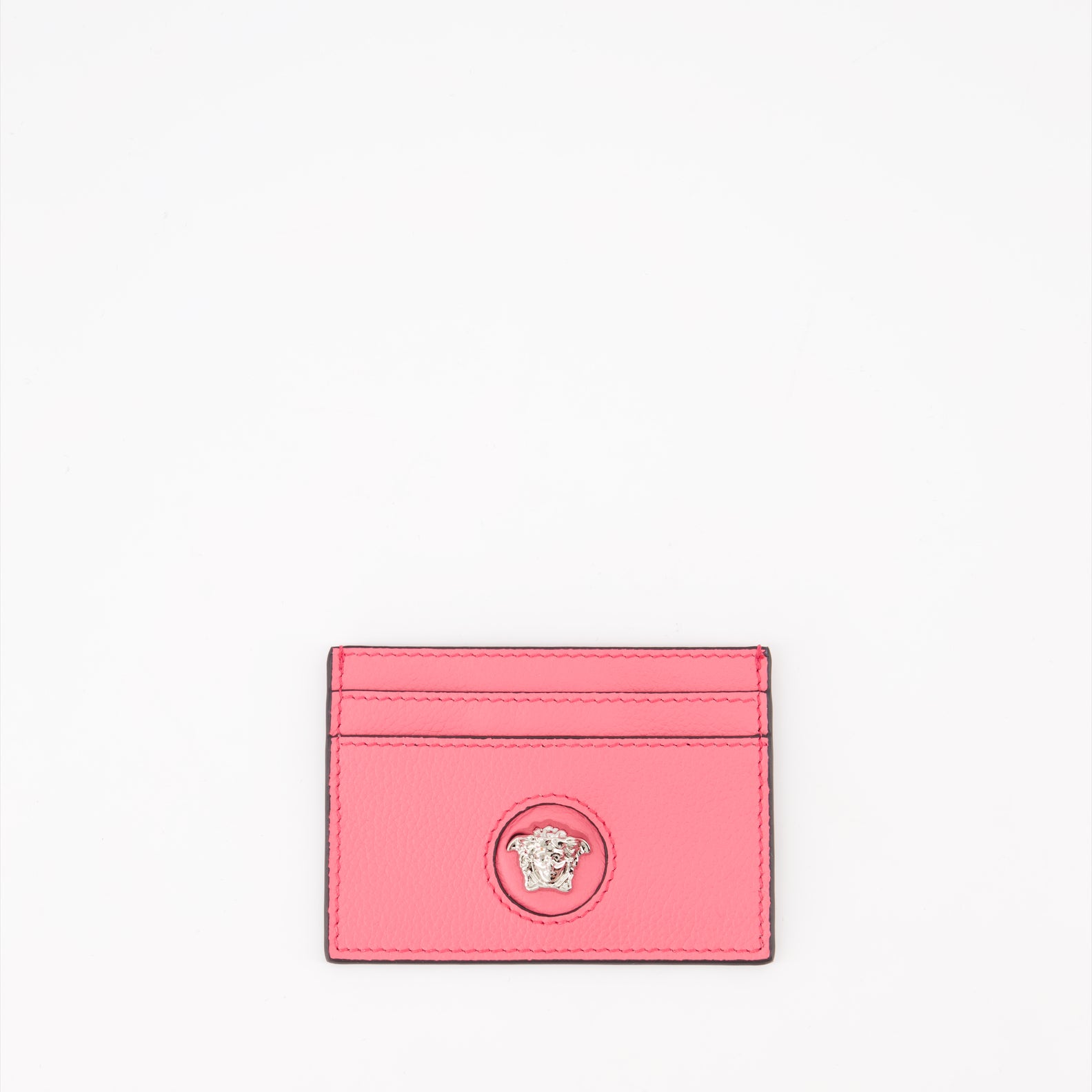 Small leather goods La Medusa card holder Versace Pink Women