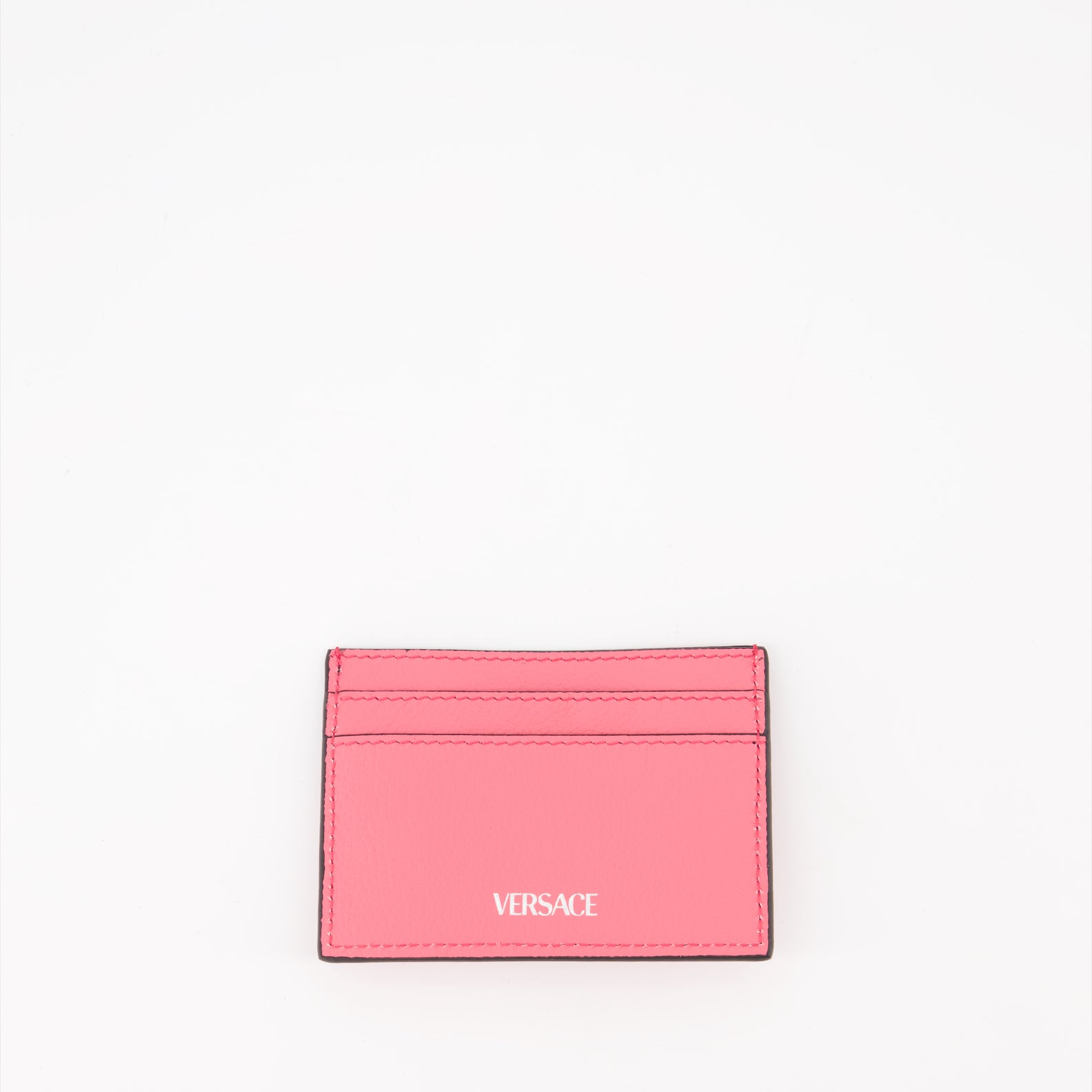 Small leather goods La Medusa card holder Versace Pink Women