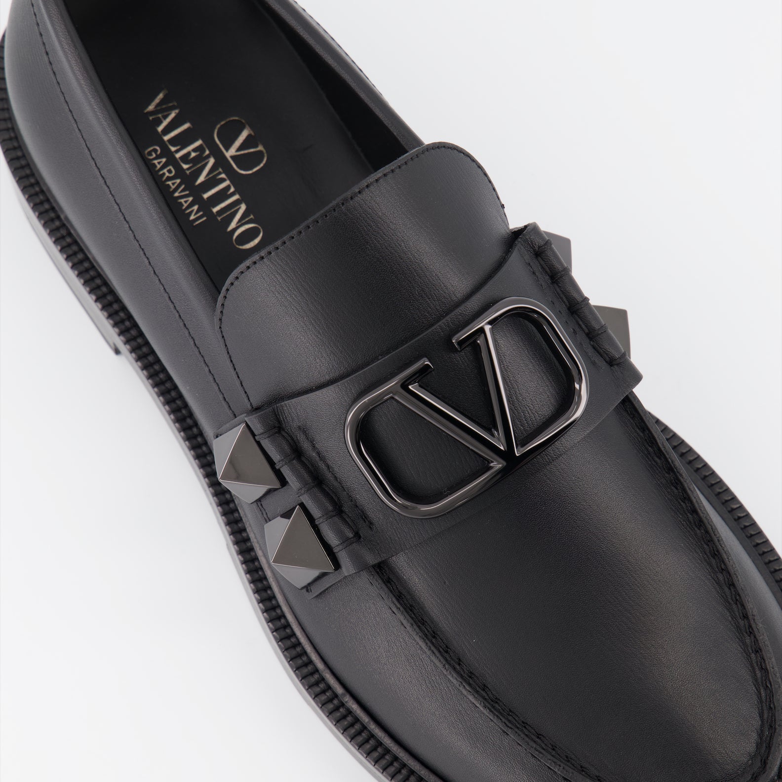 Mocassins Mocassins Stud Sign Valentino Garavani Noir Homme