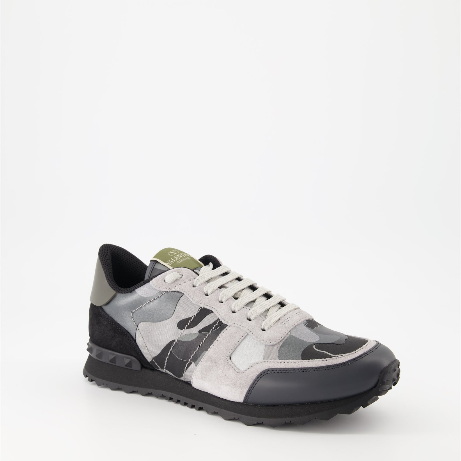Baskets Baskets Rockrunner Valentino Garavani Gris Homme