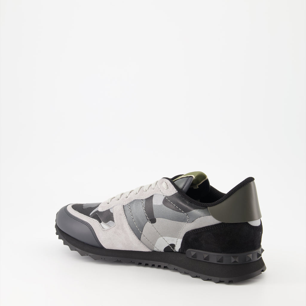 Baskets Baskets Rockrunner Valentino Garavani Gris Homme
